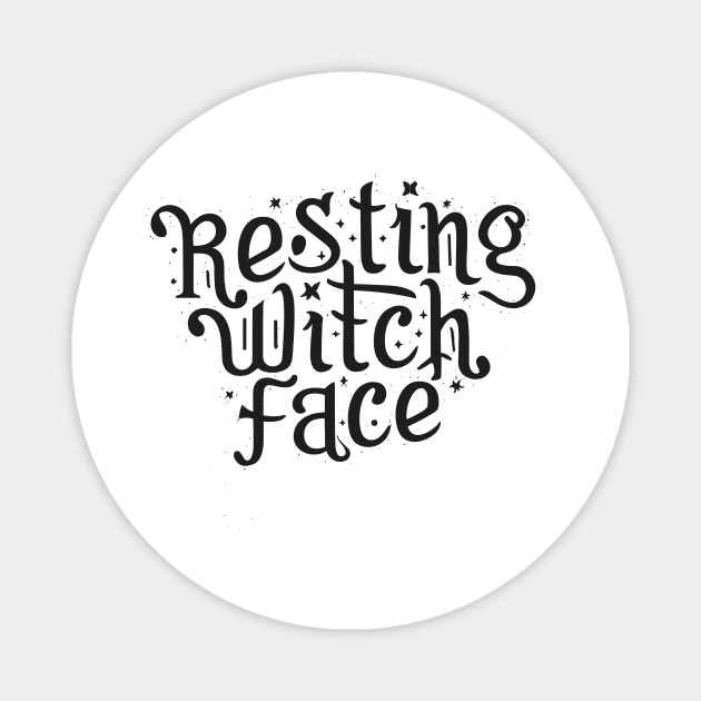 Resting Witch Face Magnet by Frank Ring